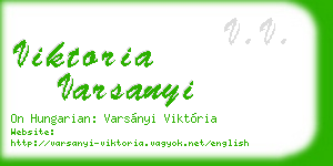 viktoria varsanyi business card